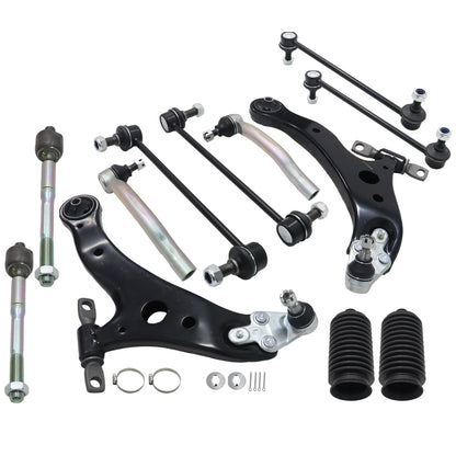 14PCS For Toyota Camry 2012-2017 Front Lower Control Arm Tie Rod Sway Bar Link