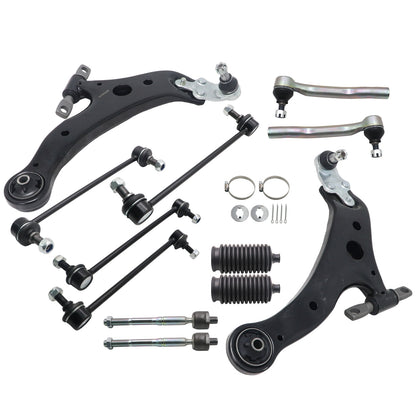 14PCS For Toyota Camry 2012-2017 Front Lower Control Arm Tie Rod Sway Bar Link