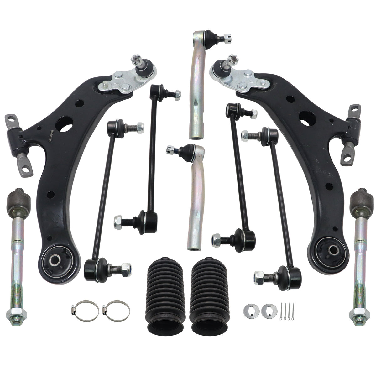 14PCS For Toyota Camry 2012-2017 Front Lower Control Arm Tie Rod Sway Bar Link