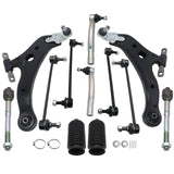 14PCS For Toyota Camry 2012-2017 Front Lower Control Arm Tie Rod Sway Bar Link