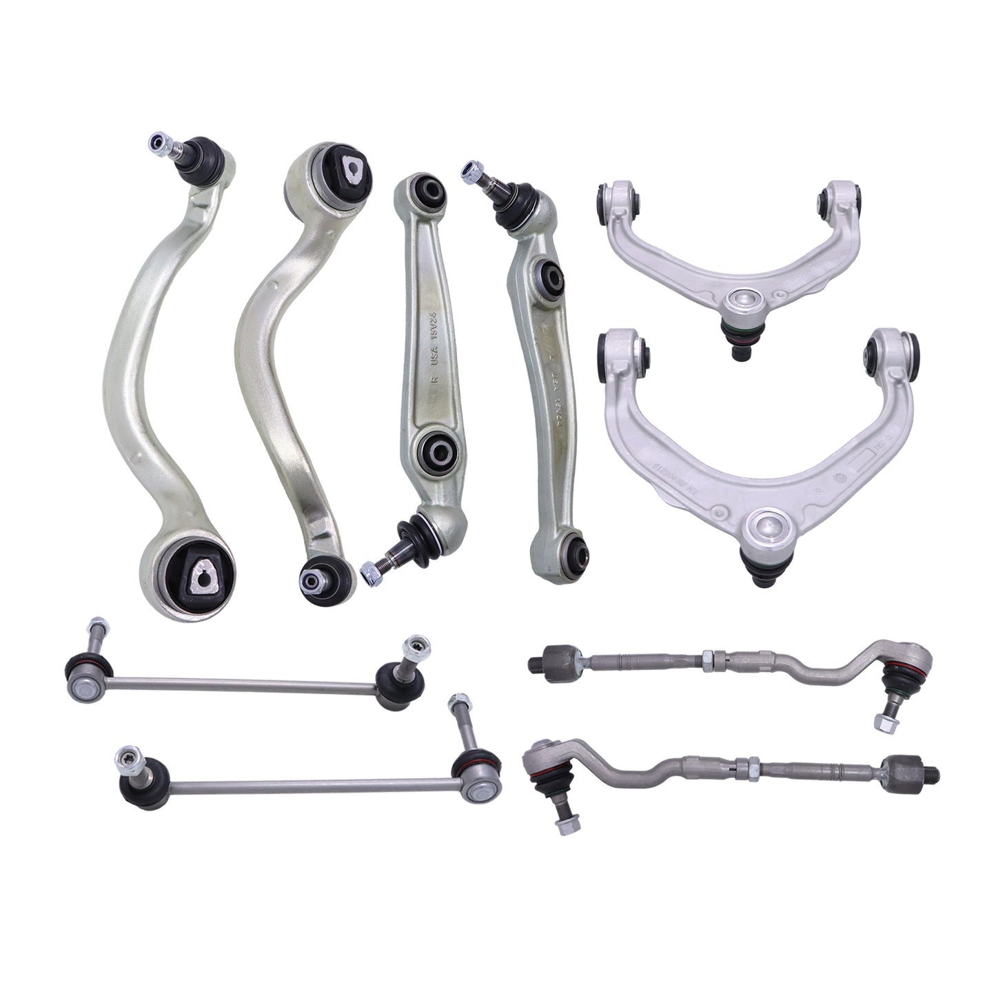 10* Front Suspension Control Arms & Ball Joint Sway Link Tie Rod Fits BMW X6 M