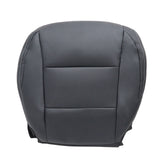 For 13-18 Toyota RAV4 Passenger Bottom Leather Seat Cover Black W/ White Stitch