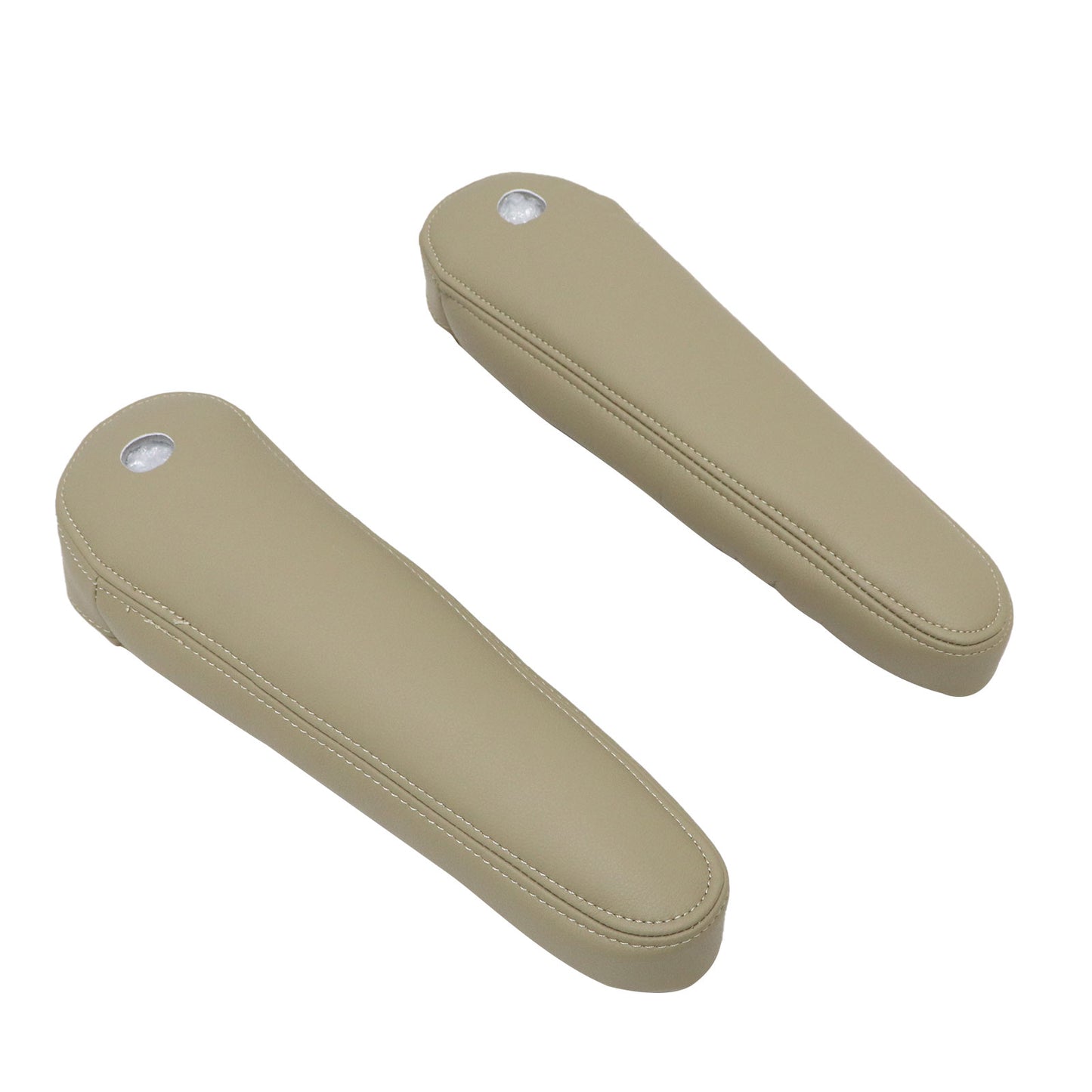 2nd Row Both Side Seat Armrest Cover Tan For 2009-2014 Cadillac Escalade ESV