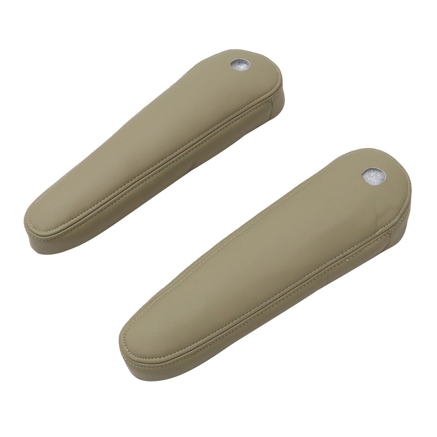 2nd Row Both Side Seat Armrest Cover Tan For 2009-2014 Cadillac Escalade ESV