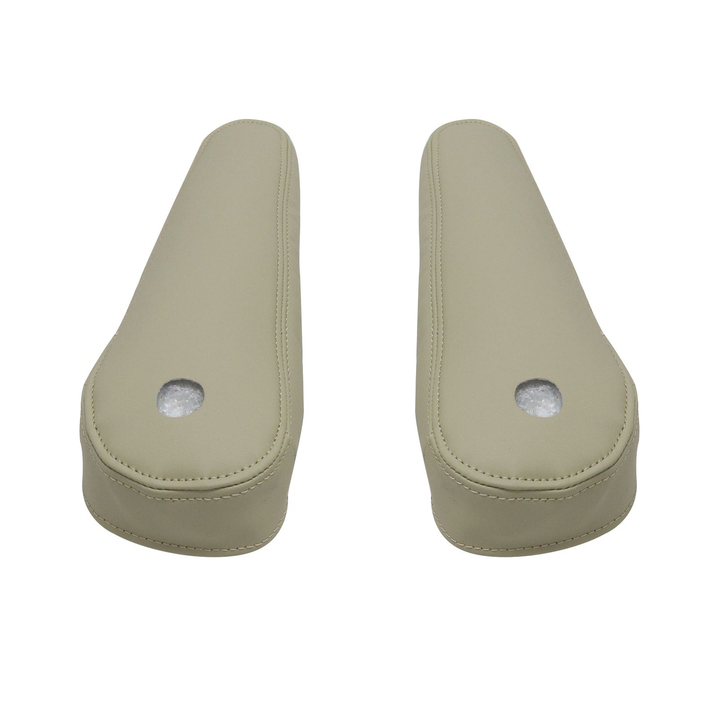 2PCS 2007-2014 Fits Cadillac Escalade Rear row Leather Seat Armrest Cover Tan