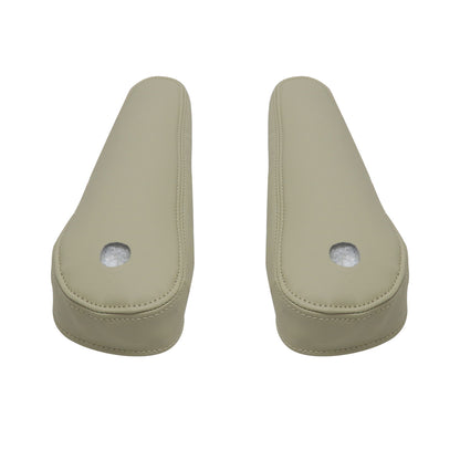 2PCS 2007-2014 Fits Cadillac Escalade Rear row Leather Seat Armrest Cover Tan
