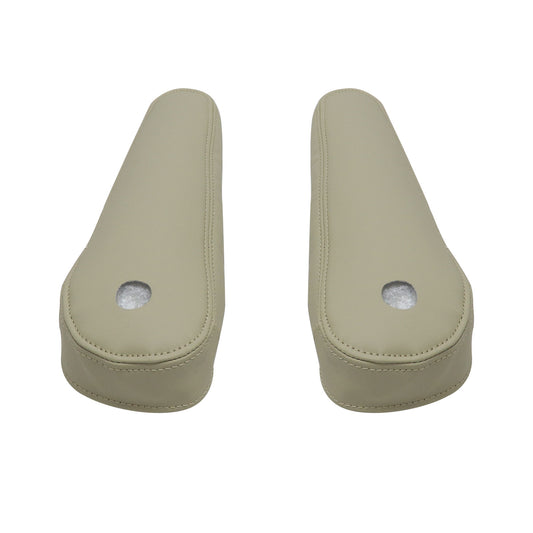 2PCS 2007-2014 Fits Cadillac Escalade Rear row Leather Seat Armrest Cover Tan