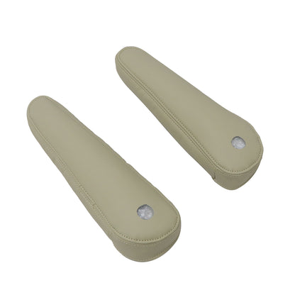 2PCS 2007-2014 Fits Cadillac Escalade Rear row Leather Seat Armrest Cover Tan