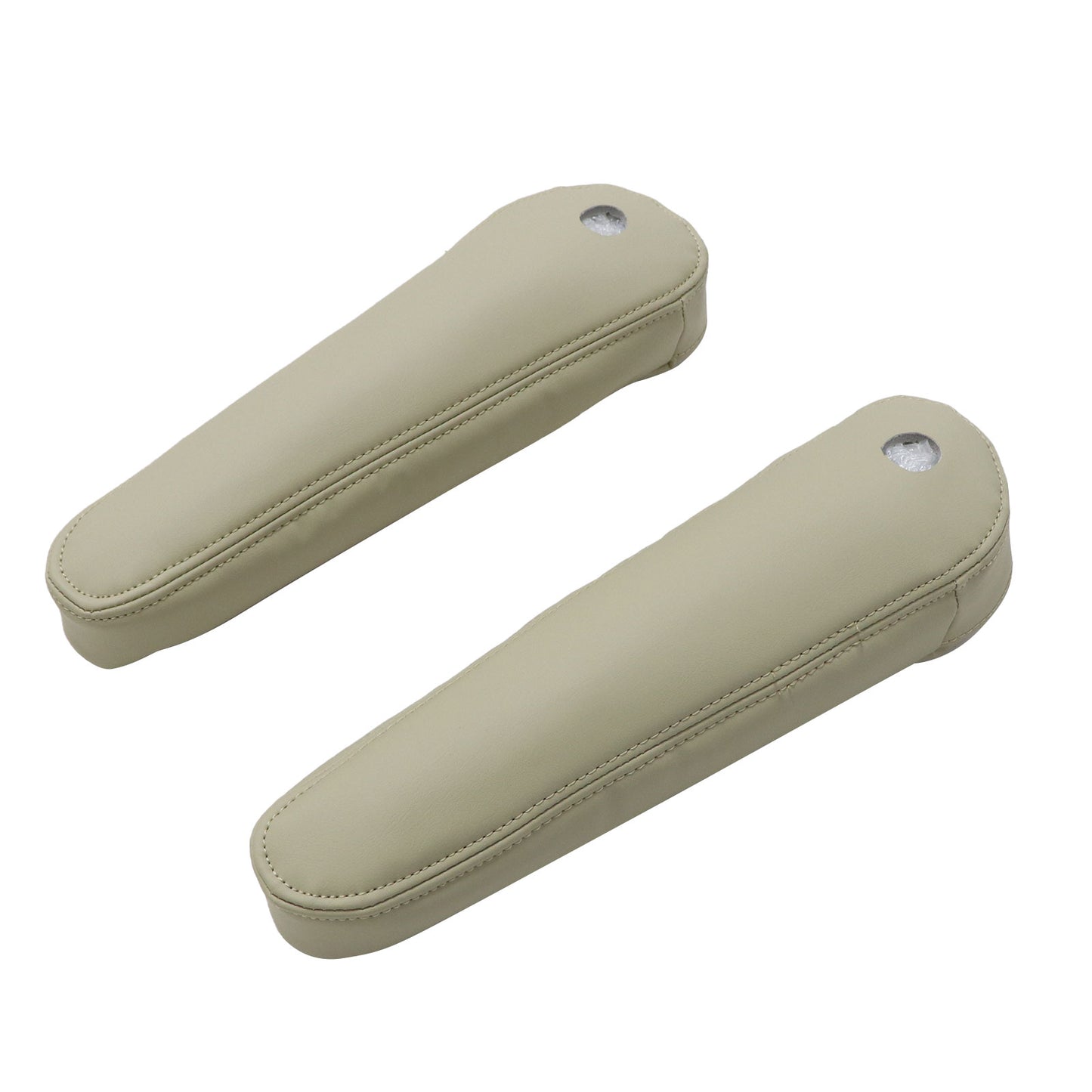 2PCS 2007-2014 Fits Cadillac Escalade Rear row Leather Seat Armrest Cover Tan
