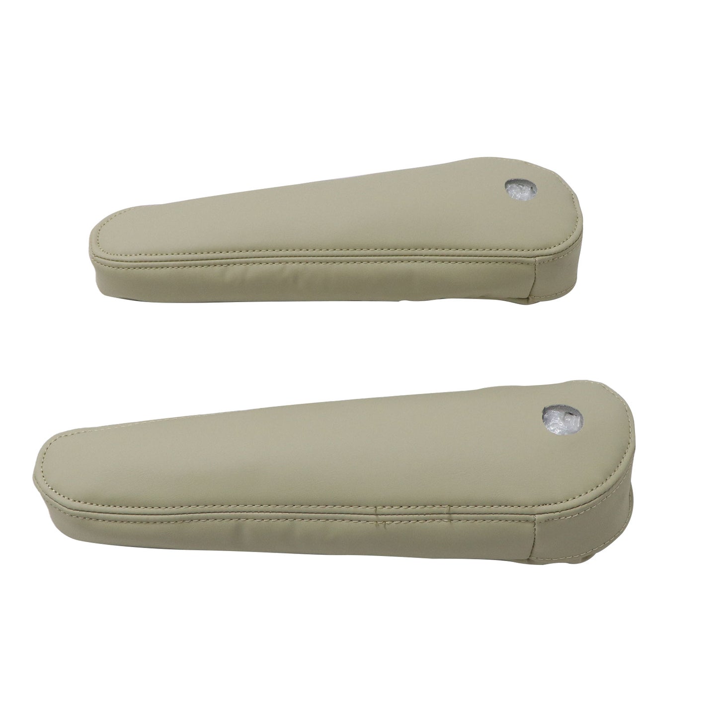 2PCS 2007-2014 Fits Cadillac Escalade Rear row Leather Seat Armrest Cover Tan