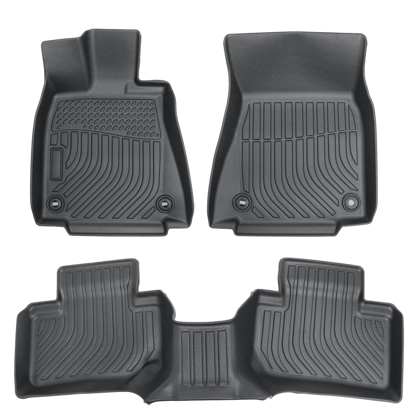 Floor Mats Liners Fits 2015-2024 Lexus IS200t/IS250/IS300/IS350 RWD 3D Model TPE