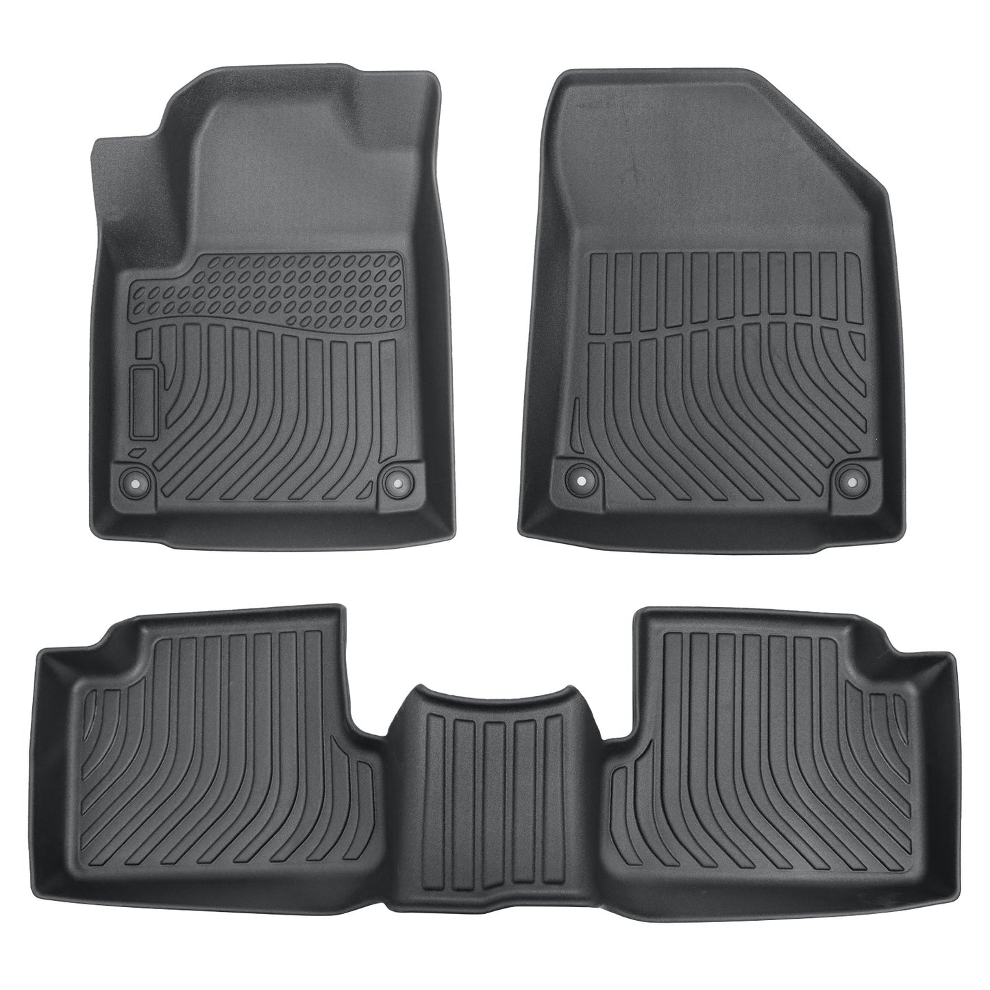 Floor Mats Liner For 2015-2023 Jeep Cherokee 4-Door Front-Rear All Weather TPE