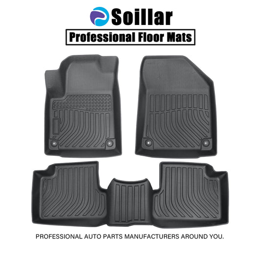 Floor Mats Liner For 2015-2023 Jeep Cherokee 4-Door Front-Rear All Weather TPE