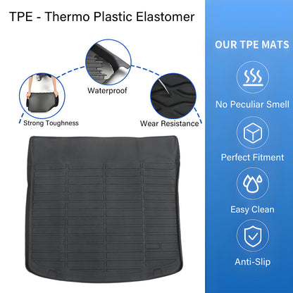 Fits 2019-2023 Lincoln Nautilus 4-Doors TPE Cargo Trunk Liner Waterproof Black