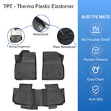TPE Floor Mats Liner For 2017-2025 Cadillac XT5 4-Door Front-Rear All Weather