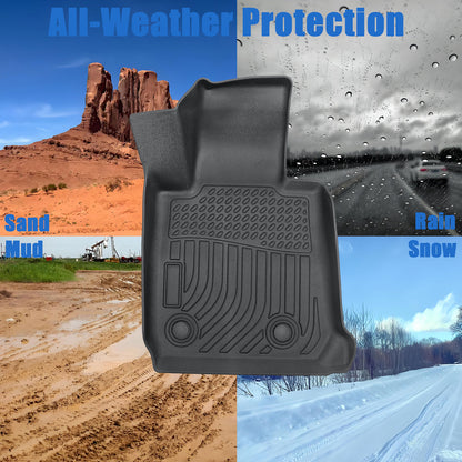 Floor Mats Liners For 2012-2018 BMW 3 Series F30 AWD Front-Rear All Weather TPE
