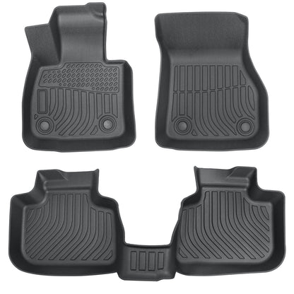 For 2016-2022 BMW X1 F48/ 2018-2022 X2 F39 TPE 1st+2nd Floor Mats Liners Black