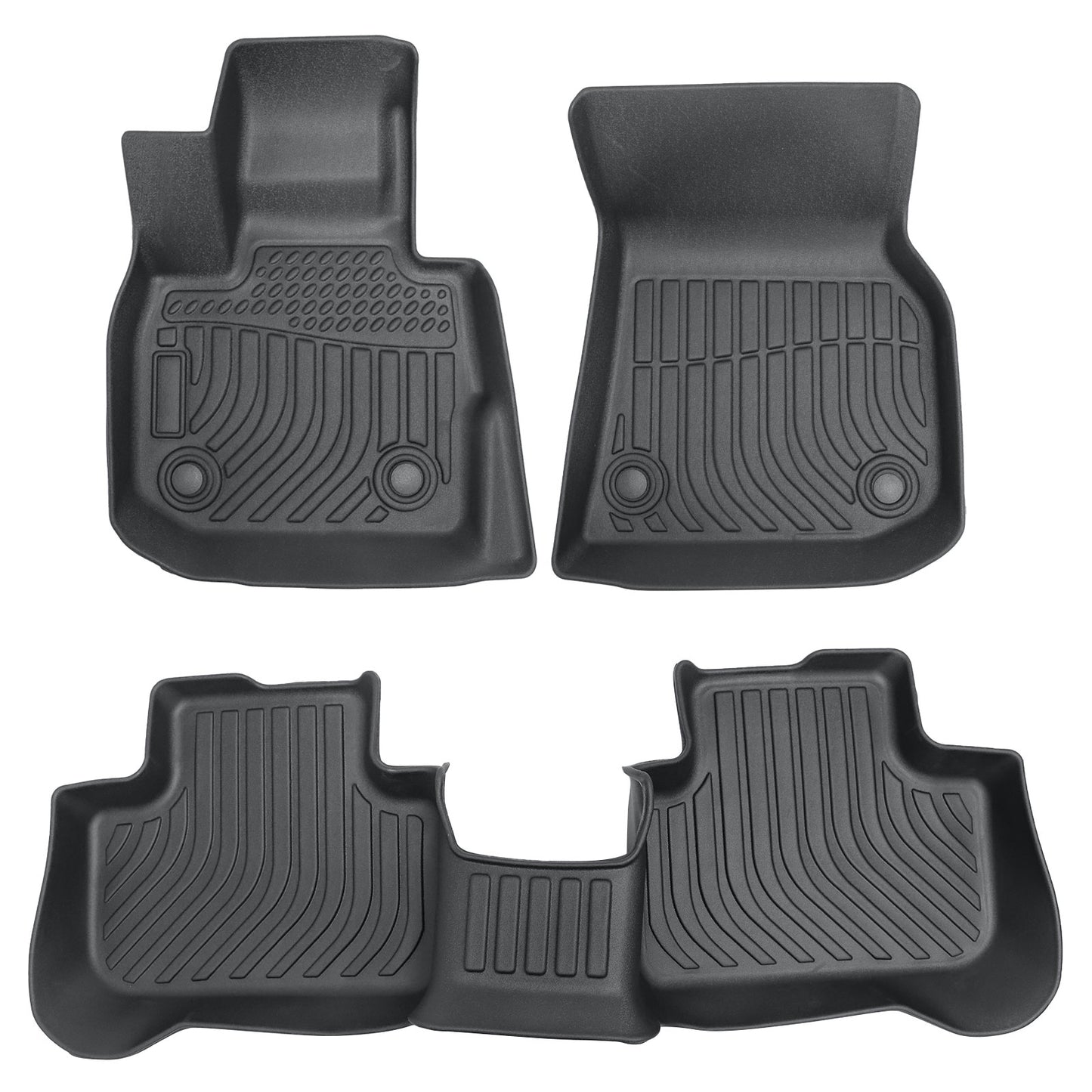 2-Row TPE Floor Mats Liner For 2018-2024 BMW X3 G01/2019-2024 X4 G02 All Weather