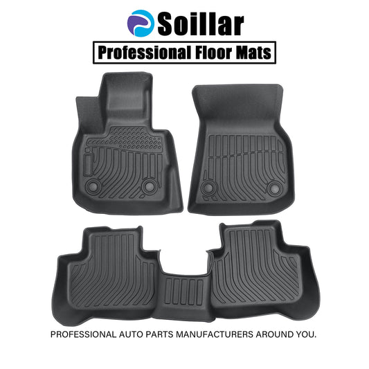 2-Row TPE Floor Mats Liner For 2018-2024 BMW X3 G01/2019-2024 X4 G02 All Weather