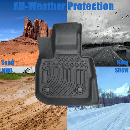 2-Row TPE Floor Mats Liner For 2018-2024 BMW X3 G01/2019-2024 X4 G02 All Weather