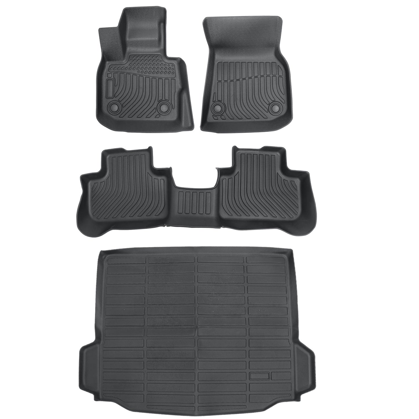 TPE Floor Mats+Trunk Cargo Liner Set For 2018 2019 BMW X3 Sport Waterproof 4Pcs
