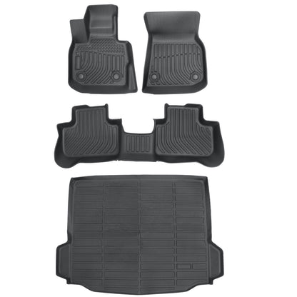 TPE Floor Mats+Trunk Cargo Liner Set For 2018 2019 BMW X3 Sport Waterproof 4Pcs