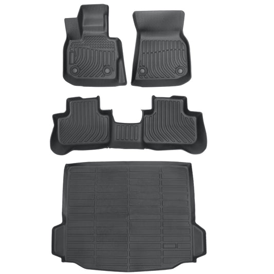 TPE Floor Mats+Trunk Cargo Liner Set For 2018 2019 BMW X3 Sport Waterproof 4Pcs
