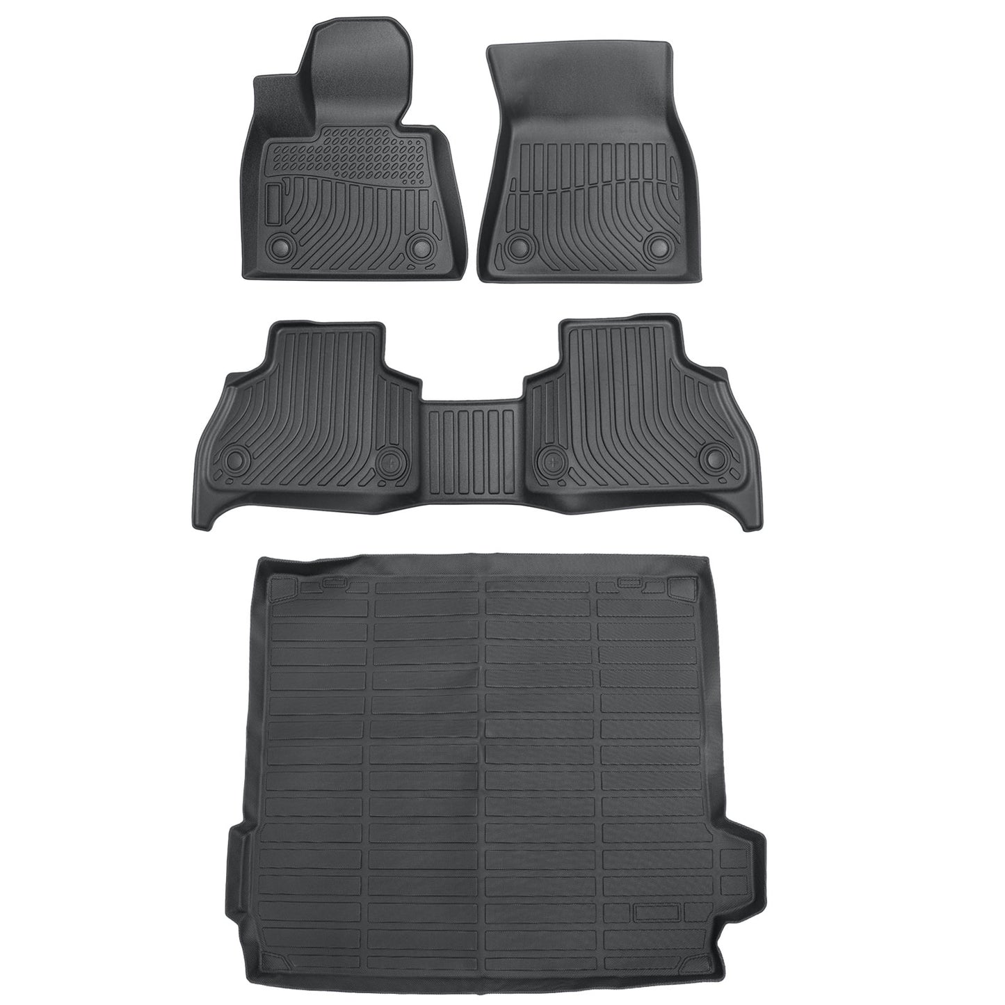 TPE Floor Mats Liners+Trunk Cargo Liner 4PCS For 2019-2025 BMW X5 All Weather