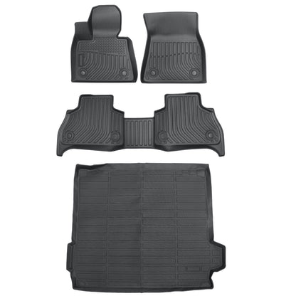 TPE Floor Mats Liners+Trunk Cargo Liner 4PCS For 2019-2025 BMW X5 All Weather