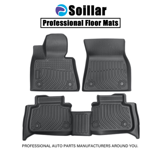 Floor Mats Liner 3D For 2020-2026 BMW X6 4-Door Front & Rear All Weather TPE