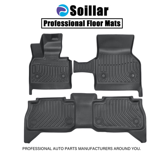Fits 2022 2023 2024 2025 BMW IX TPE Floor Mats Liner Front & 2nd Rows Full Set