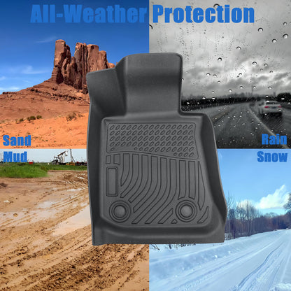 TPE Floor Mats Liners For 2022-2025 BMW i4 Hatchback 5Seats All-Weather Full Set
