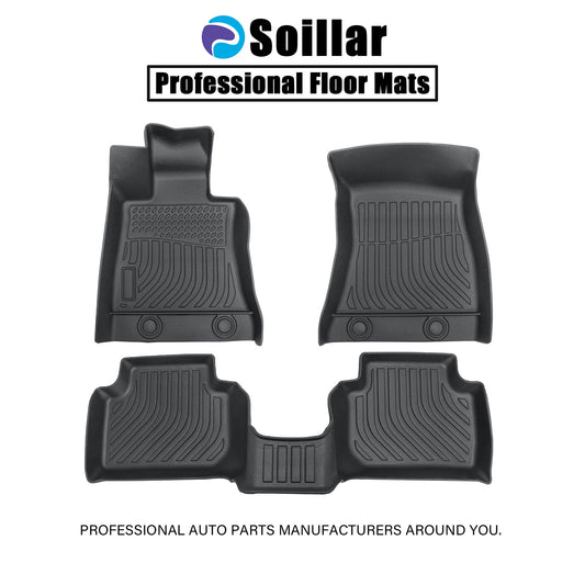 Floor Mats Liners Fits 2017-2024 Alfa Romeo Giulia Sedan RWD 3D All Weather TPE