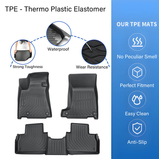 Floor Mats Liner For 2019-2024 Maserati Levante Front-Rear All Weather TPE New