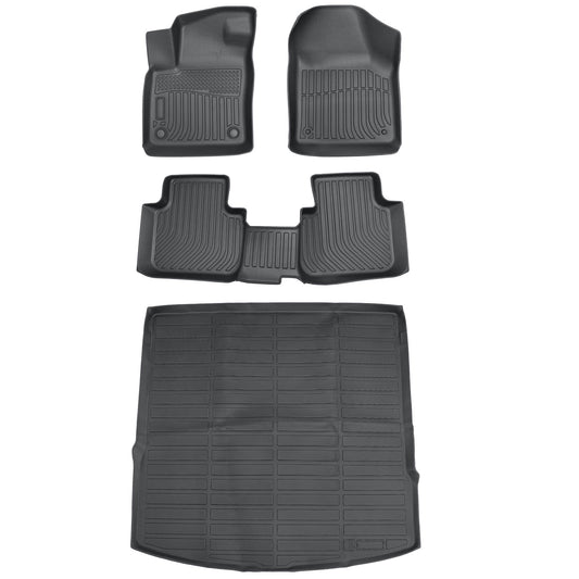 3D TPE Floor Mats+Cargo Trunk Liner For 2020 2021 Volkswagen Atlas Cross Sport