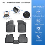 Floor Mats Liner For 2011-2018 Volkswagen Jetta 4Door Front-Rear All Weather TPE