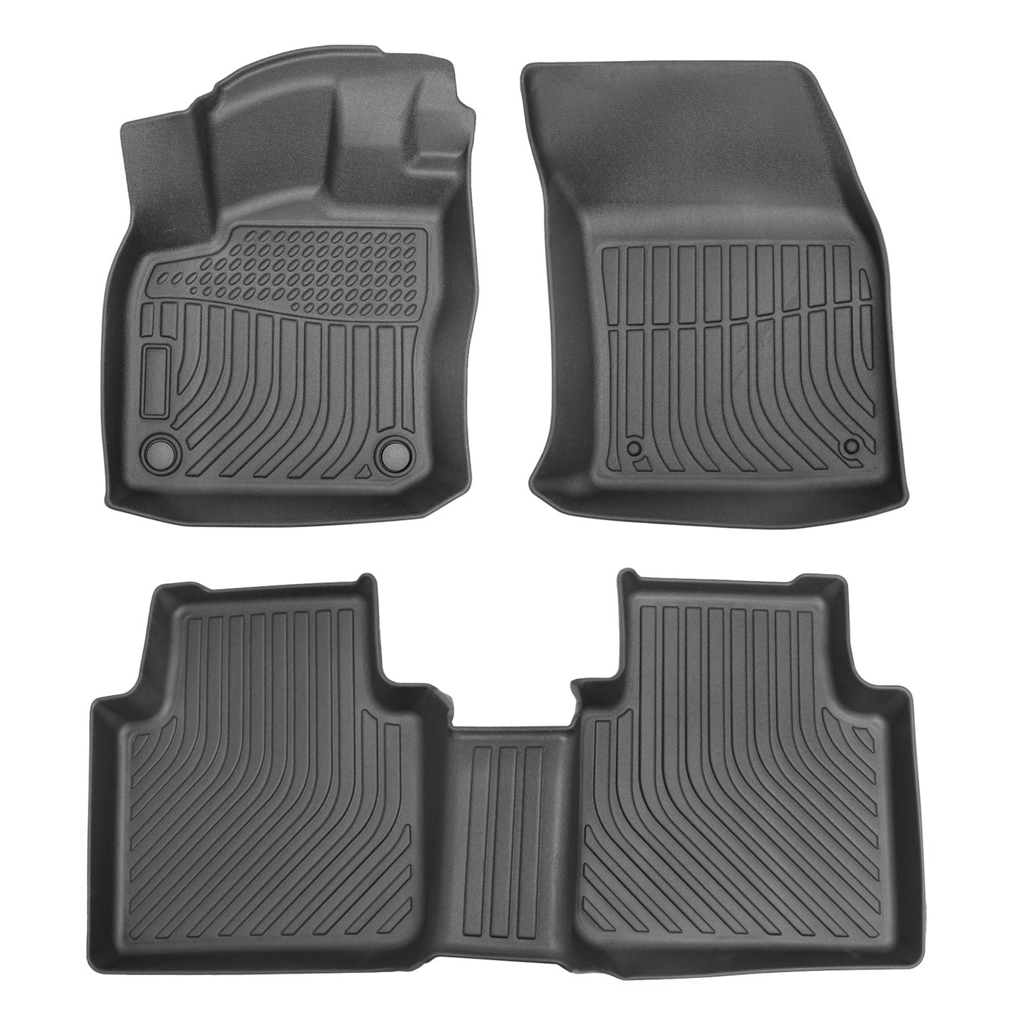 Floor Mats Liner For 2018-2024 Volkswagen Tiguan 5/7 Seats 4-Door Front-Rear TPE
