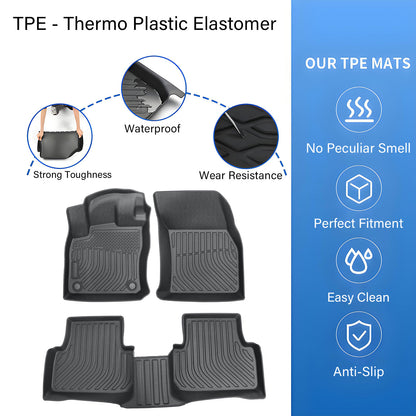 Floor Mats Liner For 2022-2025 Volkswagen Taos TPE Front & Rear Replacement New