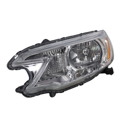 Chrome Halogen Headlights Assembly Pair For 2012 2013 2014 CRV CR-V Headlamp