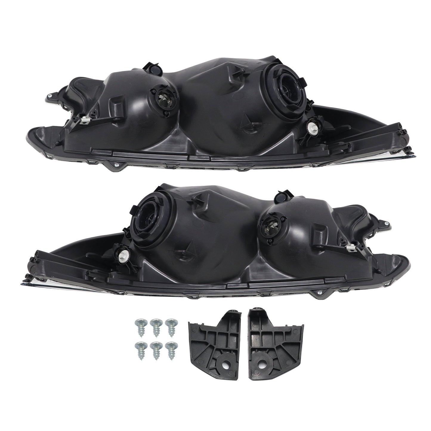 Chrome Halogen Headlights Assembly Pair For 2012 2013 2014 CRV CR-V Headlamp
