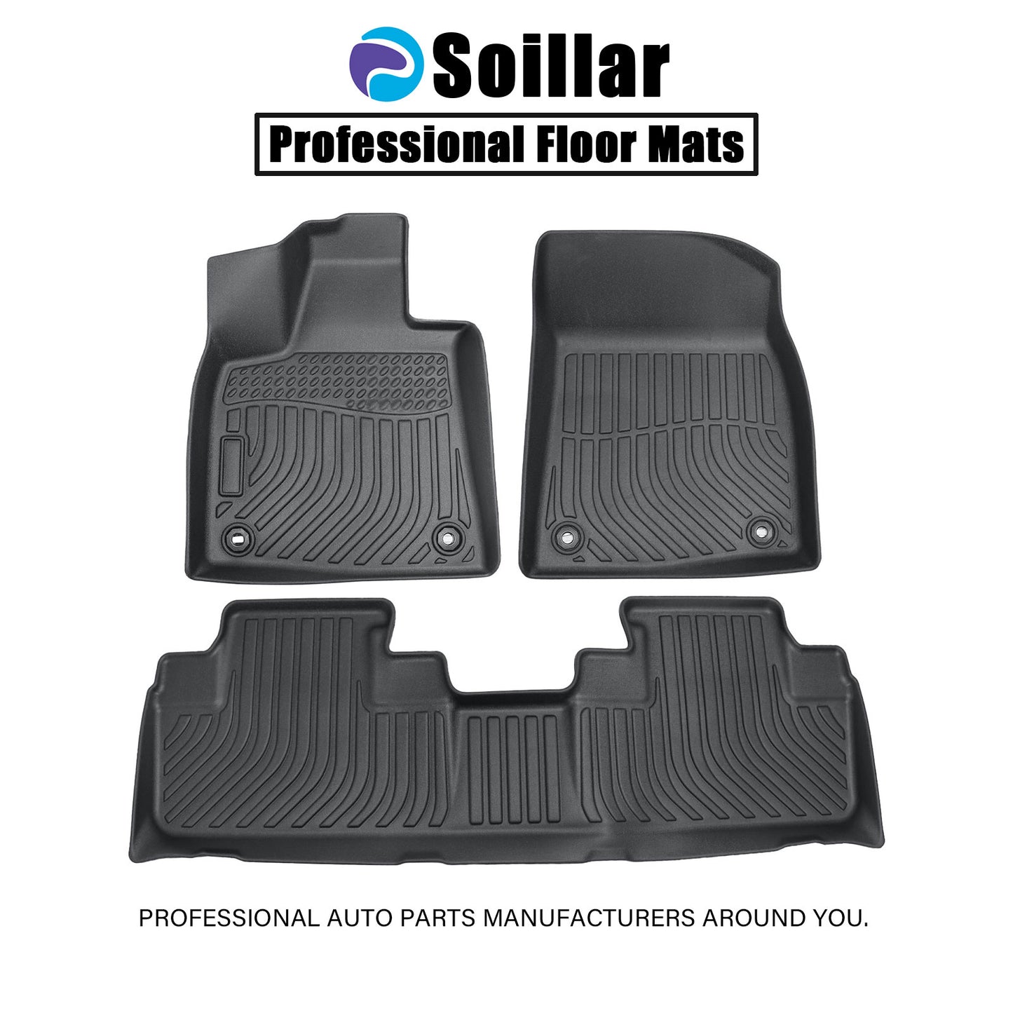Floor Mats Liner For 2016 2017 2018 2019 2020 2021 2022 Lexus RX350L/450hL TPE