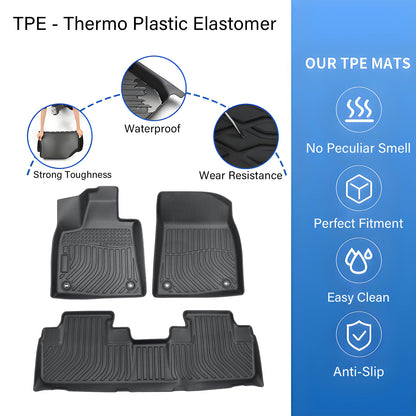 Floor Mats Liner For 2016 2017 2018 2019 2020 2021 2022 Lexus RX350L/450hL TPE