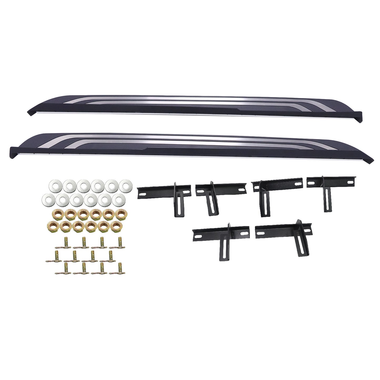 Aluminum For Toyota RAV4 2019-2024 Running Board Side Step Nerf Bars Pedal 2PCS