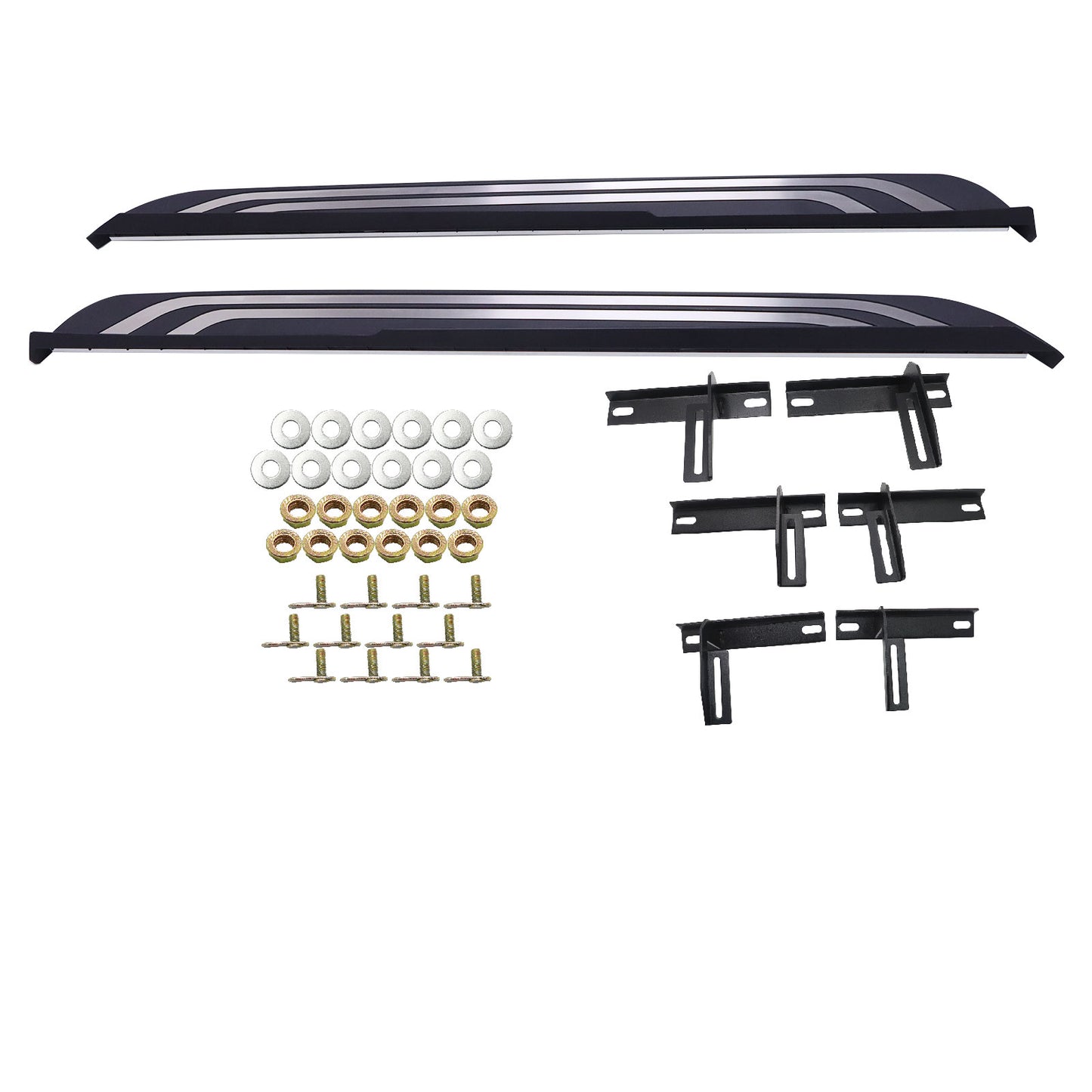 Aluminum For Toyota RAV4 2019-2024 Running Board Side Step Nerf Bars Pedal 2PCS