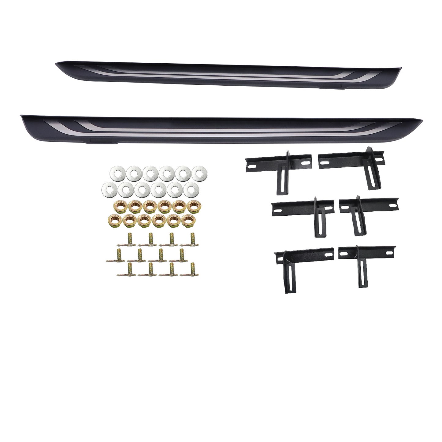 Aluminum For Toyota RAV4 2019-2024 Running Board Side Step Nerf Bars Pedal 2PCS