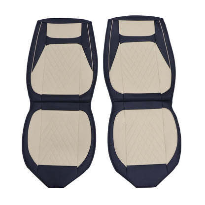 For 2009-2023 Dodge Ram Car Seat Cover Protector Full Set 5-Seat Black&Beige