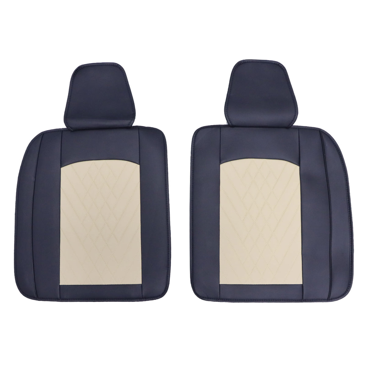 For 2009-2023 Dodge Ram Car Seat Cover Protector Full Set 5-Seat Black&Beige