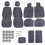 Full Surround Set For 07-23 Dodge Ram 1500 2500 5-Sits Leather Seat Cover Black