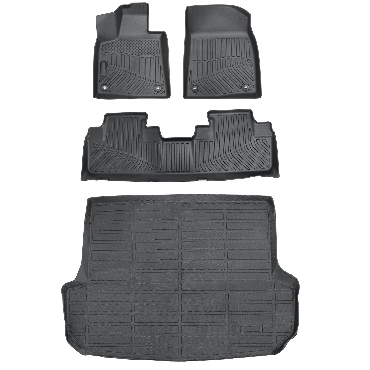For 2016-2022 Lexus RX350 RX450h TPE Floor Mats+Trunk Cargo liner Full Set Black