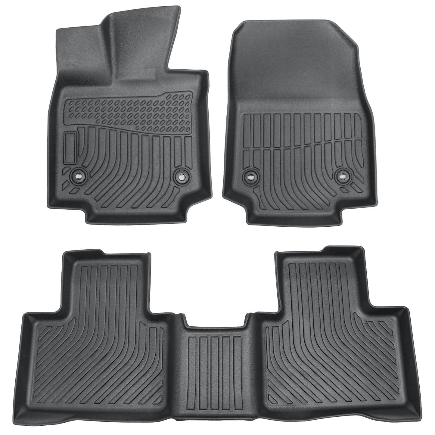 Fits 2023-2025 Lexus RX350 RX450h RX500h TPE Floor Mats Liner All-Weather Black